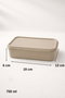 Hermia Juego de 6 Cajas de Almacenamiento Gris BU0055